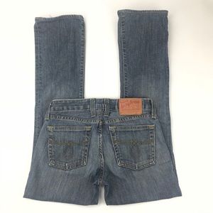 Lucky Brand Distressed Lola Boot Jeans 28x29 0/25